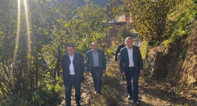 Espiye Kaymakamı Kavanoz, köylerdeki çalışmaları inceledi