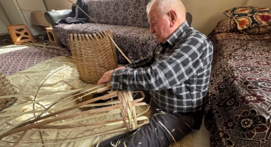 Giresun’da 70 yıldır sepet ören Gecal, dede mesleğini yaşatıyor