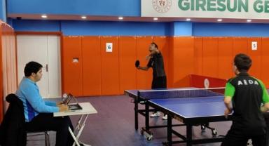 Giresun’da Düzenlenen Masa Tenisi İl Birinciliği Yarışmalarında Coşku Yaşandı