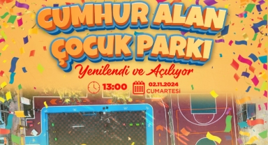Giresun'un o ilçesinde, yenilenen çocuk parkı hizmete açılıyor