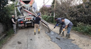 Görele’de yollar onarılıyor