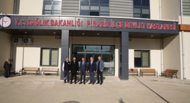 Başkan Ayyıldız, Hayırsever Talip Emiroğlu ile Piraziz Devlet Hastanesi’ni Ziyaret Etti