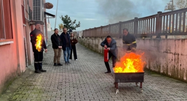 Bulancak’ta Kütüphane Personeline Yangın Güvenliği Eğitimi