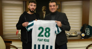Giresun Belediye Başkanı Köse, Giresunspor Futbolcusu Fatih Yılmaz'ı Ağırladı