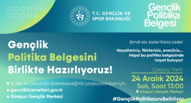 Giresun’da Gençlerin Geleceği Şekilleniyor: Gençlik Politika Belgesi İçin Çalıştay