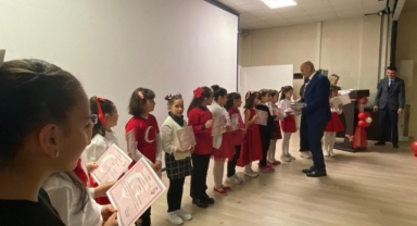 Giresun’da Öğrenciler İstiklal Marşı’nı Güzel Okumak İçin Yarıştı