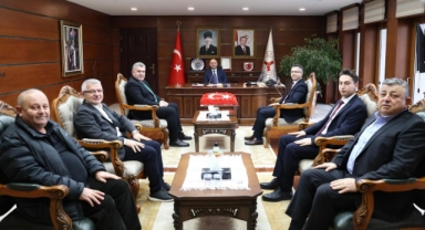 Giresun Valisi Serdengeçti'ye teşekkür ziyareti