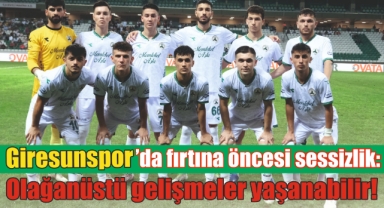 Giresunspor’da fırtına öncesi sessizlik: Olağanüstü gelişmeler yaşanabilir!
