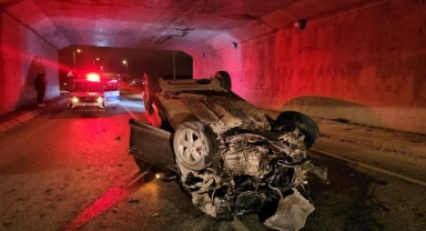 Otomobil takla attı: 4 yaralı