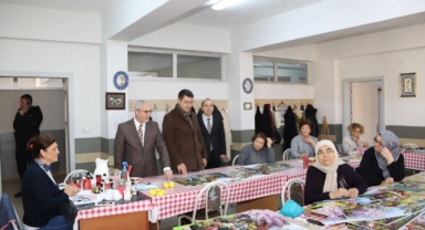 Piraziz Kaymakamı Burak Öz’den, Halk Eğitimi Merkezi Kurslarına Ziyaret