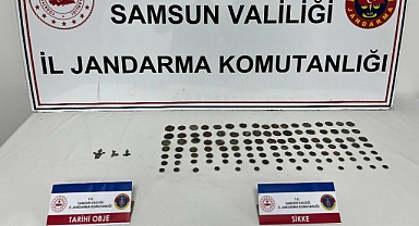 Samsun'da 113 sikke ele geçirildi