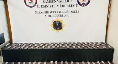 Samsun'da 5 bin 320 sentetik ecza hapı ele geçirildi
