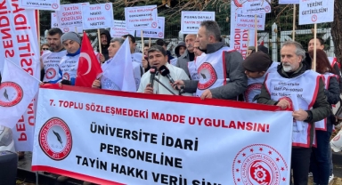 ÜNİPERSEN’den Bakanlık Önünde Tayin Eylemi
