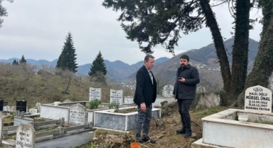 Başkan Karadere, Espiye'de Mezarlıklarda Yapılan Çalışmaları İnceledi