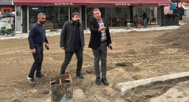 Espiye’de Cadde Yenileme Çalışmaları Sürüyor