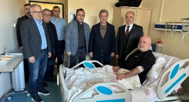 Giresun Milletvekili Temür’den, Başkan Şentürk’e Hastane Ziyareti