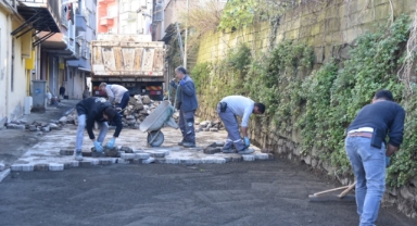 Giresun’un O İlçesinde Üst Yapı Yenileme Çalışmaları Devam Ediyor