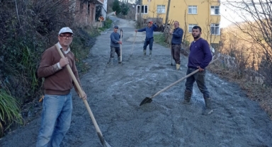 Giresun’un O Köyünde Dayanışma Örneği: Vatandaş ve Devlet İşbirliğiyle Yol Yapımı Tamamlanıyor