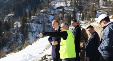 Giresun Valisi Serdengeçti, Alagöz Maden Doğankent Tesislerinde İncelemelerde Bulundu
