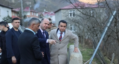 Giresun Valisi Serdengeçti, Ericek Köyü'nde Taziye Ziyareti ve Yangın İncelemesi Gerçekleştirdi