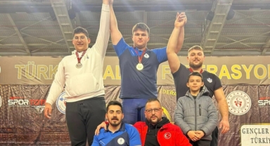 Giresunlu Halterci Arda Bıyık, Gençler-Büyükler Türkiye Halter Şampiyonası’nda İkinci Oldu