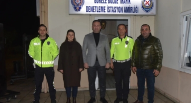 Görele Belediye Başkanı Dede, Yeni Yıl Nöbetinde Görevdeki Çalışanları Ziyaret Etti
