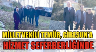 Milletvekili Temür, Giresun'a Hizmet Seferberliğinde
