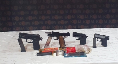 Amasya’da polisten silah operasyonu: 4 ruhsatsız tabanca ele geçirildi, 1 tutuklama