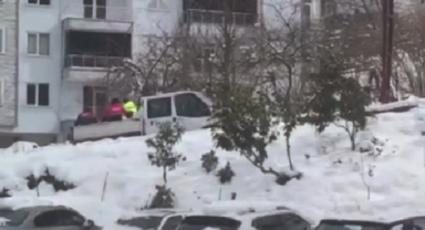 Bulancak Belediyesi’nden İlginç Karla Mücadele Yöntemi!