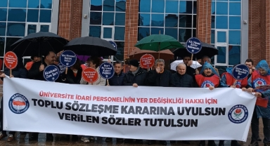 Eğitim-Bir-Sen Giresun Üniversitesi Temsilciliği, Üniversite İdari Personeli İçin Basın Açıklaması Yaptı