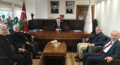 Emekli eğitimcilerden, Giresun İl Milli Eğitim Müdürü Tokgöz'e tebrik ziyareti