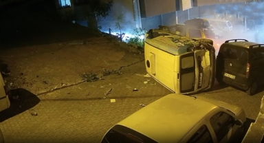 Giresun'da garip kaza! O anlar böyle kaydedildi
