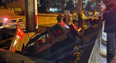 Ordu'da kontrolden çıkan cip elektrik panosuna çarptı: 2 yaralı