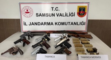 Samsun'da kaçak silah ticareti operasyonunda 4 zanlı yakalandı