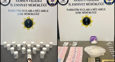 Samsun'da uyuşturucu operasyonunda 4 zanlı yakalandı