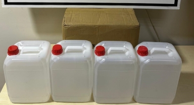 Sinop'ta 20 litre etil alkol ele geçirildi