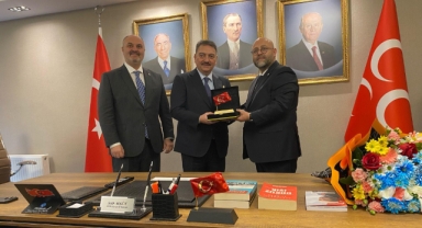 AK Parti Giresun Heyeti, MHP Giresun İl Başkanlığı’nı Ziyaret Etti