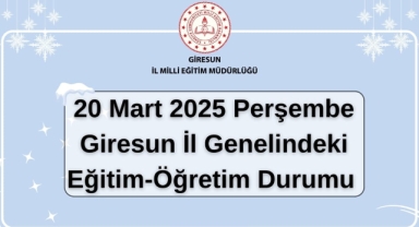 Giresun'da 20 Mart 2025 eğitim durumu açıklandı… Hangi ilçelerde eğitime ara verildi?