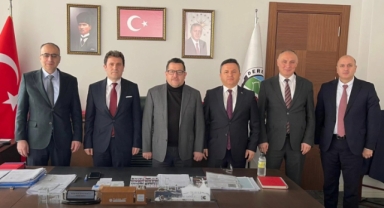 Giresun İl Milli Eğitim Müdürlüğü Heyeti, Dereli Belediye Başkanı Şenlikoğlu’nu Ziyaret Etti