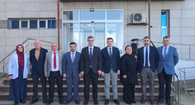 Giresun İl Sağlık Müdürü Aksoy ve beraberindeki heyet sağlık hizmetleri üzerine incelemelerde bulundu