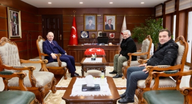 Giresun Valisi Serdengeçti, Afrin Şehidi Tankçı Uzman Çavuş Ufuk Aktağ’ın Ailesini Ağırladı