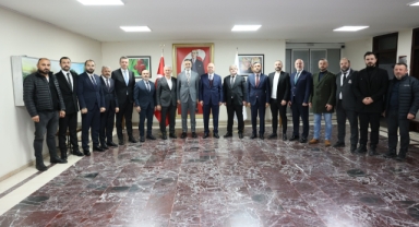 Giresun Valisi Serdengeçti, ASKON Heyeti ile Bir Araya Geldi