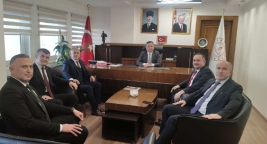 Ordu İlçe Millî Eğitim Müdürlerinden Giresun İl Milli Eğitim Müdürü Özgür Tokgöz’e Ziyaret