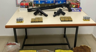 Samsun'da kaçak silah ve tütün operasyonunda 1 zanlı yakalandı