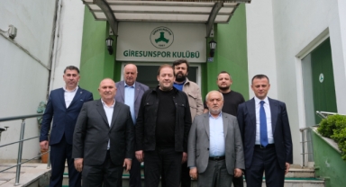 Çamoluk ve Keşap Belediye Başkanlarından Giresunspor’a Destek Ziyareti
