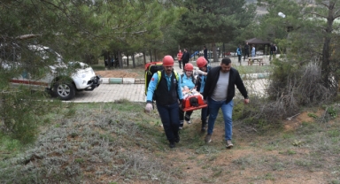 Gümüşhane'de deprem tatbikatı yapıldı