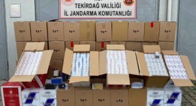 Jandarmadan makaron operasyonu: 550 bin boş makaron ele geçirildi