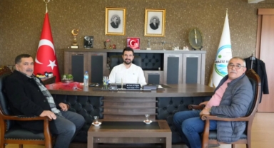 Piraziz Belediye Başkanı Ayyıldız, İş İnsanı Akyürek ve Eski Milli Eğitim Müdürü Koç’u Makamında Ağırladı