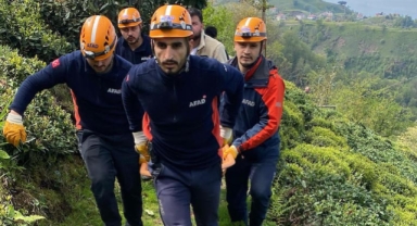 Rize'de ilkel teleferiğin sırma teline dolanarak düşen kişi hayatını kaybetti