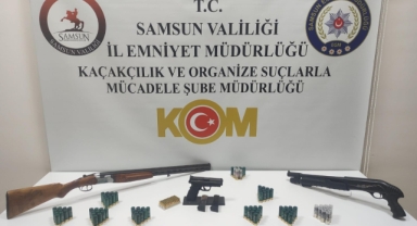 Samsun'da kaçak silah ticareti operasyonunda 1 zanlı yakalandı